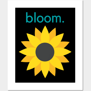 Simple Sunflower Bloom! Posters and Art